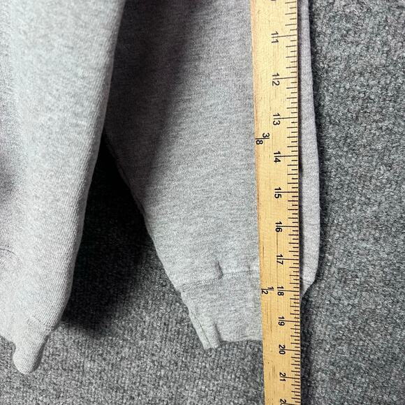 Vtg 1997 MONOPOLY MAN Spellout Sweatshirt Size Large Heather Gray Crew Neck - Picture 7 of 9